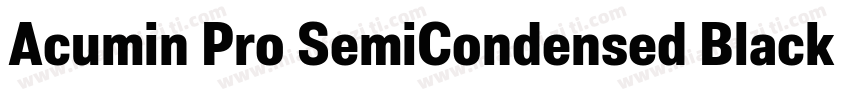 Acumin Pro SemiCondensed Black Ital字体转换
